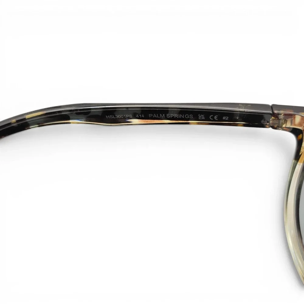 Hurley Unisex Sunglasses Palm Springs Blue Demi Tortoise Polarized One Size